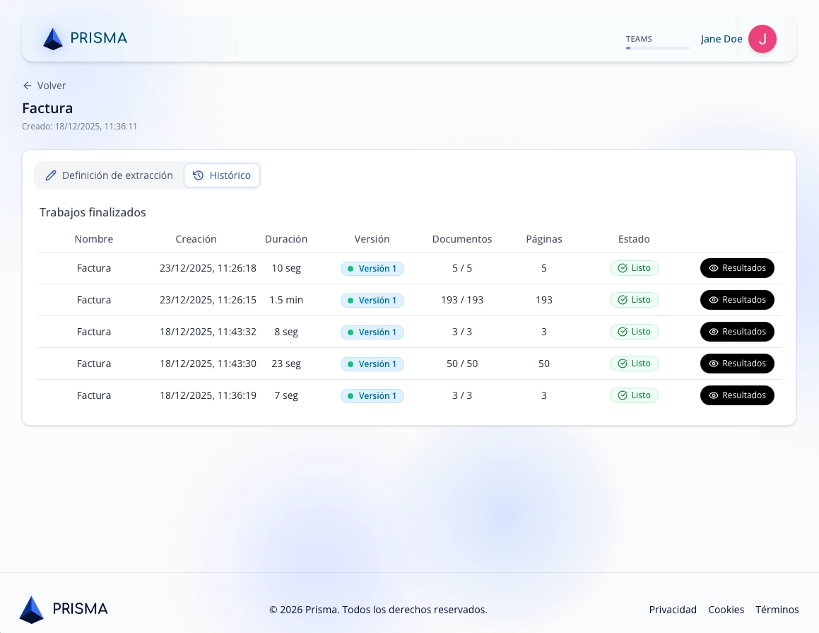 Prisma | Document Analytics